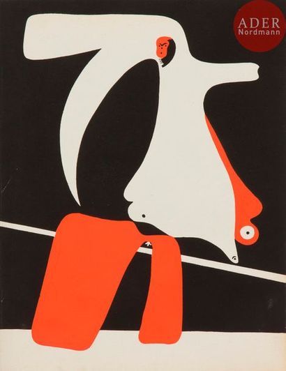 Joan MIRO (1893-1983) Joan Miró (1893-1983) 
Sujets pour Cahiers d’art. 1934. Pochoirs...