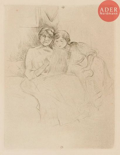 Berthe MORISOT (1841-1895) Berthe Morisot (1841-1895) 
La Leçon de dessin (Berthe... Gazette Drouot