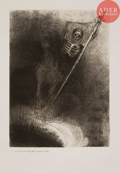 Odilon REDON (1840-1916) Odilon Redon (1840-1916) 
Apocalypse de Saint Jean. Lithographie....