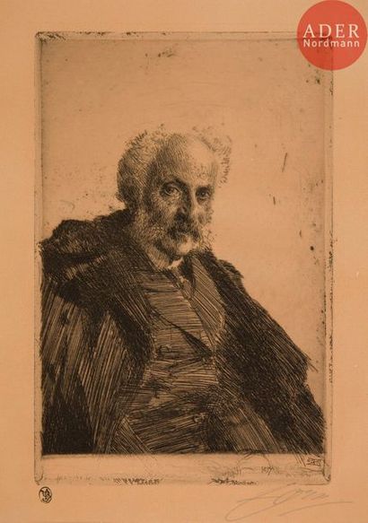 Anders Zorn (1860-1920) Anders Zorn (1860-1920) 
S. Loeb. 1897. Eau-forte. 155 x 237....
