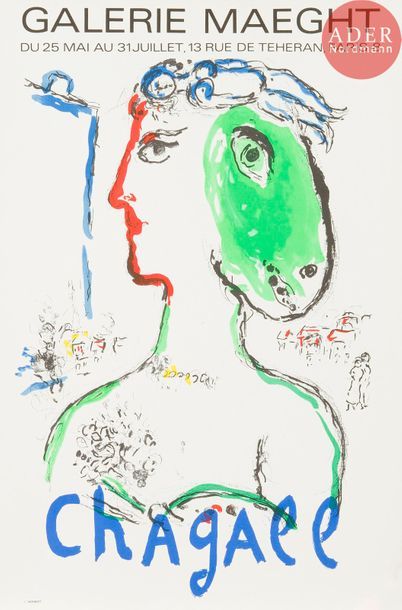 Marc CHAGALL (1887-1985) Marc Chagall (1887-1985) 
L’Artiste phénix. Affiche pour...