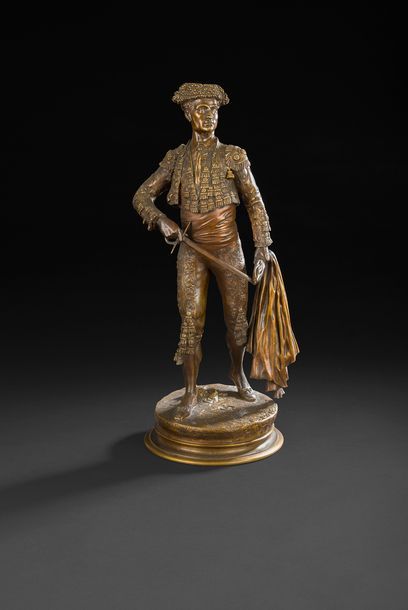 null Pierre Jules Mêne (1810 - 1879)
Matador
Bronze à patine mordorée
Signé « P.J...