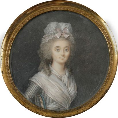 null Michel THOUESNY (Bayeux, 1754 - Lille, 1815).
Portrait présumé de Marie-Catherine...