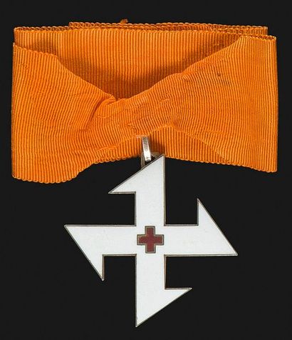 null ROUMANIE 
ORDRE DE LA REINE MARIE, créé en 1917. 
Croix de 1re classe en vermeil...