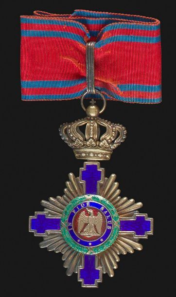 null ROUMANIE
ORDRE DE L’ÉTOILE, créé en 1877.
Croix de commandeur du 1er type, à...