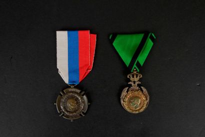 null SERBIE
Deux médailles : 
- Médaille commémorative de la campagne d’Albanie (1915)....