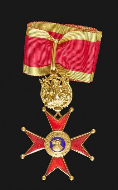 null VATICAN 
ORDRE DE SAINT GRÉGOIRE LE GRAND, créé en 1831. 
Croix de commandeur...
