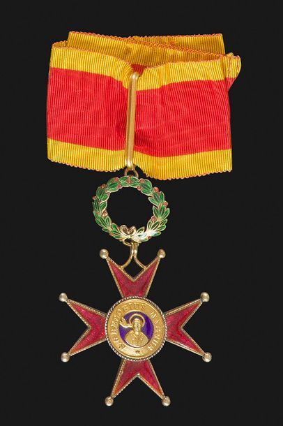 null VATICAN
ORDRE DE SAINT GRÉGOIRE LE GRAND, créé en 1831. 
Croix de commandeur...