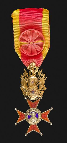null VATICAN
ORDRE DE SAINT GRÉGOIRE LE GRAND, créé en 1831. 
Croix d’officier à...