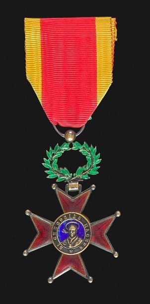 null VATICAN 
ORDRE DE SAINT GRÉGOIRE LE GRAND, créé en 1831. 
Croix de chevalier...