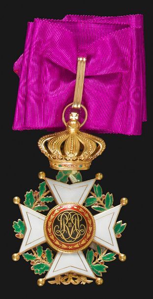 null BELGIQUE
ORDRE DE LÉOPOLD, créé en 1832. 
Croix de commandeur à légende française....