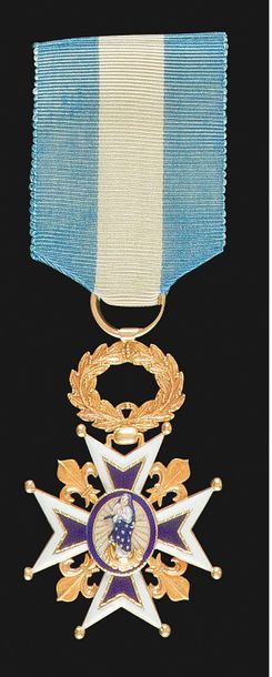 null ESPAGNE
ORDRE DE CHARLES III, créé en 1771.
Croix de chevalier
En or et émail....