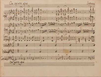 null Gaspare SPONTINI (1774-1851). Manuscrit musical autographe signé, Gli Amanti...