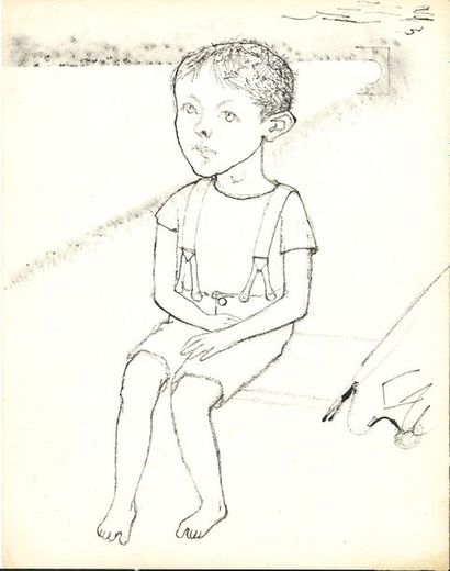 null René Guy CADOU (1920-1951). Manuscrit autographe, Le Diable et son train. 20 Poèmes...