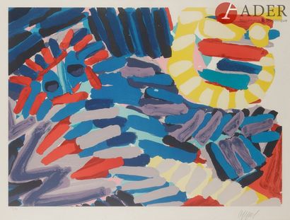 null Karel APPEL [néerlandais] (1921-2008)
Animaux fantastiques
Lithographie.
Signée...