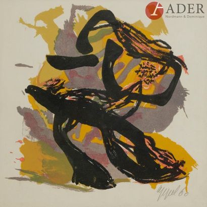 null Karel APPEL [néerlandais] (1921-2008)
Composition, 1960
Lithographie.
Signée...