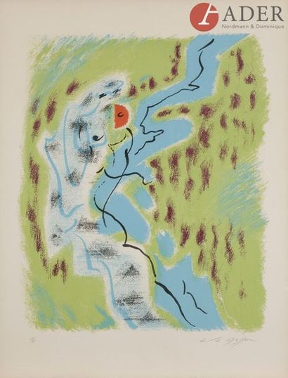 null Gustave SINGIER (1909-1984)
Composition, 1984
Lithographie.
Signée, datée et...