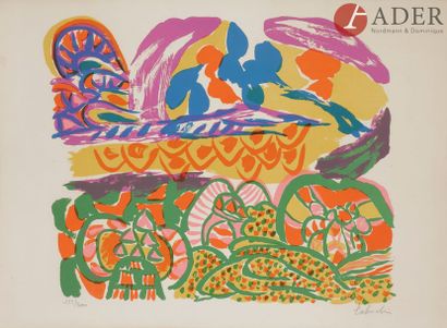null Yasse TABUCHI [japonais] (1921-2009)
Compositions
2 lithographies.
Signées et...