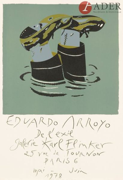 null Eduardo ARROYO [espagnol] (né en 1937)
De l’Exil - Affiche de l’exposition à...
