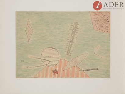 null Jean BAZAINE - Henri GOETZ - Gustave SINGIER
Composition
1 lithographie et 2...