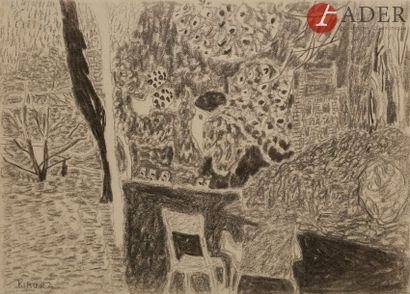 null Chuta KIMURA [japonais] (1917-1987)
Le Jardin du Luxembourg
Crayon noir.
Signé...
