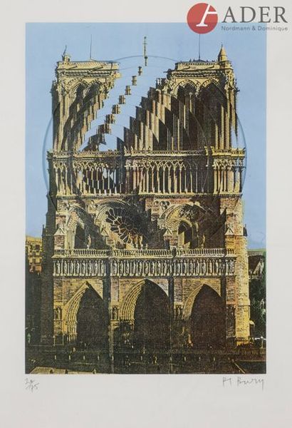 null Pol BURY [belge] (1922-2005)
Notre-Dame de Paris, Mélangeur, 1992
Lithographie...