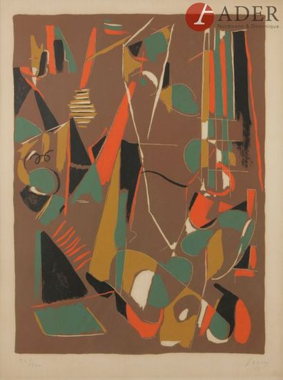 null André LANSKOY [russe] (1902-1976)
Composition, 1967
Lithographie.
Signée, datée...