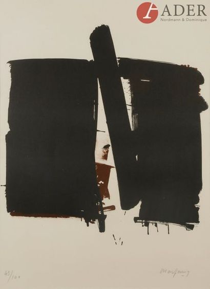 null André MARFAING (1925-1987)
Composition
Lithographie.
Signée et numérotée sur...