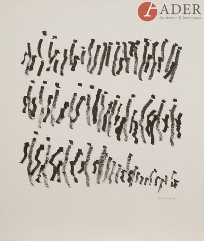 null Henri MICHAUX (1899-1984)
Composition
Lithographie.
Signée en bas à droite.
38...