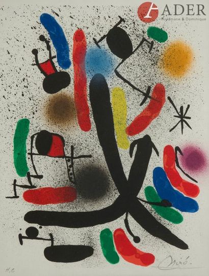 null Joan MIRO [espagnol] (1893-1983)
Composition
Lithographie.
Signée et annotée...