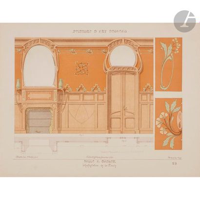 null PEINTURE D’ART NOUVEAU - DÉCORATIONS MURALES ET PLAFONDS - 1re, 2e & 3e SÉRIE
Par...