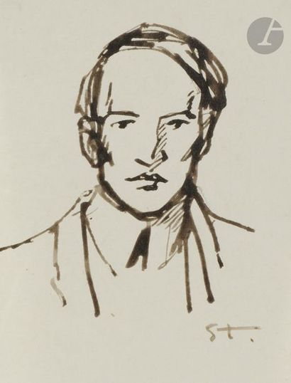 null Théophile-Alexandre STEINLEN (1859 - 1923)
Portrait d’homme - Élégante au chapeau...