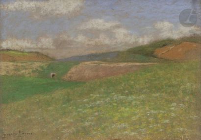 null Pierre-Ernest PRINS (1838 - 1913)
Paysage
Pastel.
Signé en bas à gauche.
32...