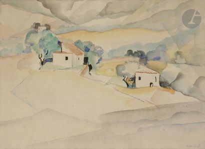 null Gustave BUCHET (1888 - 1963)
Paysage du Midi, vers 1934-36
Aquarelle.
Signée...
