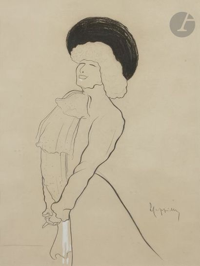 null Leonetto CAPPIELLO (1875 - 1942)
Portrait de Sarah Bernhardt
Graphite, fusain...