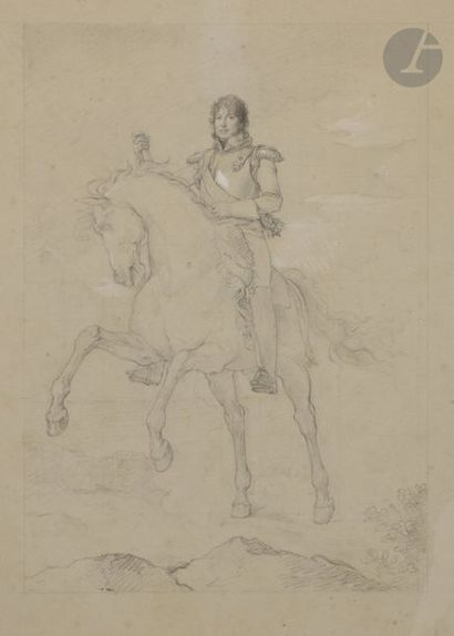 null François GÉRARD, dit Baron GÉRARD (1770 - 1837) et atelier
Portrait équestre...