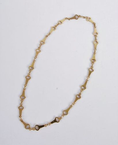 null Collier en or 18K (750), articulé de mors. Poids: 28,5 g