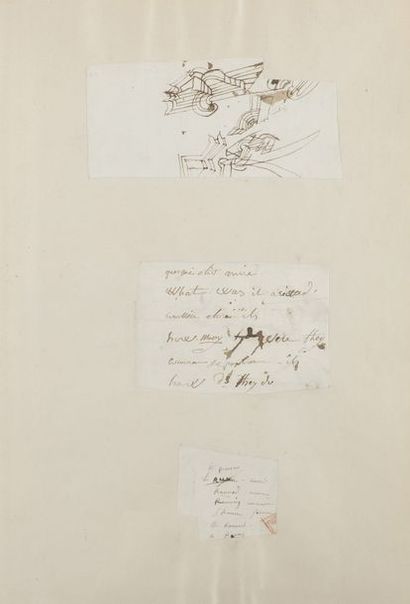 null NAPOLÉON Ier (1769-1821) Empereur.
DESSINS originaux et NOTES autographes ;...