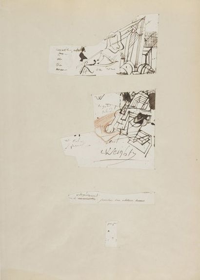 null NAPOLÉON Ier (1769-1821) Empereur.
DESSINS originaux et NOTES autographes ;...