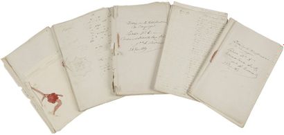 null NAPOLÉON Ier (1769-1821) Empereur.
MANUSCRITS dictés au général BERTRAND, avec...