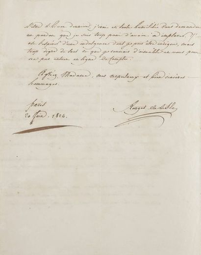 null ROUGET DE LISLE Claude-Joseph (1760-1836) officier et compositeur, l’auteur...