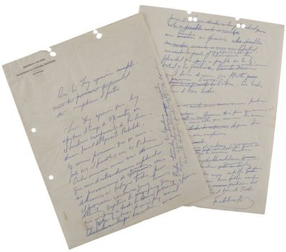 null CASTRO Fidel (1926-2016) homme d’État cubain.
manuscrit autographe signé « Fidel...