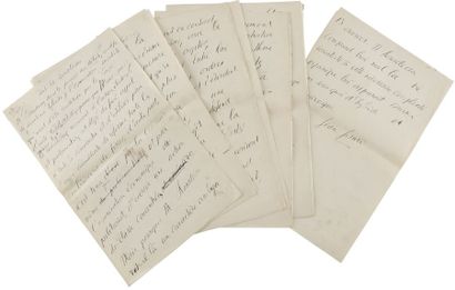 null JAURÈS Jean (1859-1914) homme politique.
3 manuscrits autographes signés « Jean...
