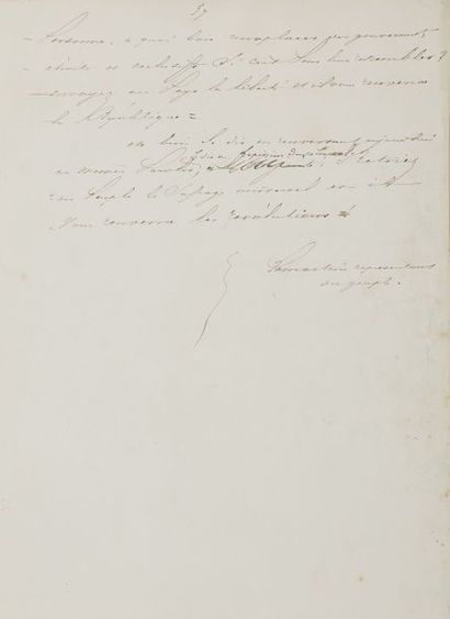 null LAMARTINE Alphonse de (1790-1869) poète et homme politique.
MANUSCRIT autographe...