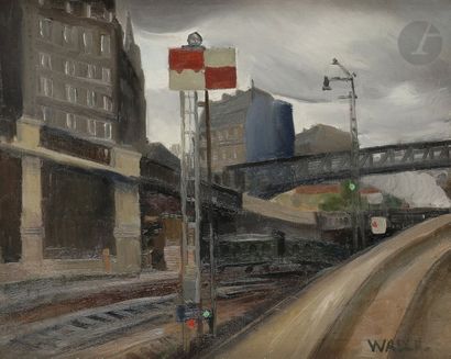 null Charles WALCH (1896-1948)
La Ligne Versailles-Rive gauche
Huile sur toile.
Signée...