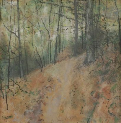 null Bernard GANTNER (né en 1928)
Forêt en Automne, 1965
Technique mixte sur papier.
Signée...