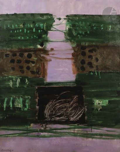 null Jean François A. COUY (1910-1983)
Composition, 1966
Huile sur toile.
Signée...