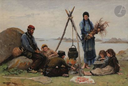 Eugène FEYEN (1815-1908)
La Cuisson aux îles...
