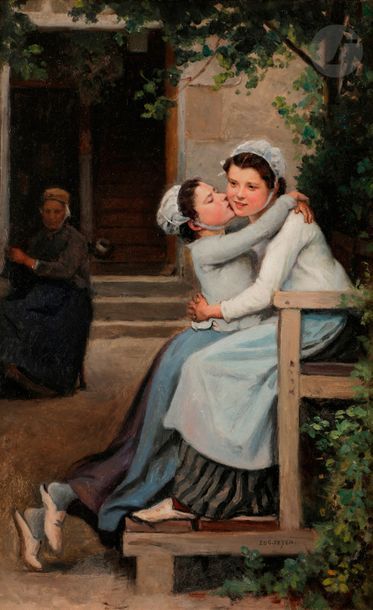null 
Eugène FEYEN (1815-1908)

Les Deux sœurs

Huile sur carton.

Signée en bas...