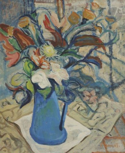 null Gad Frederik CLEMENT (1867-1933)
Pichet de fleurs, vers 1920
Huile sur isorel.
Signée...